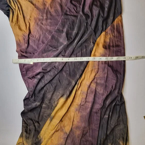 NWT Zara Tie-Dye Earth Tones Relaxed Flowy Limited Edition Maxi Dress Sz Small - Picture 5 of 10